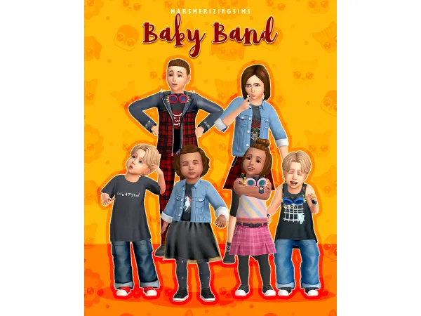 Maxis Match Baby Band by marsmerizingsims - The Sims 4 Custom Content