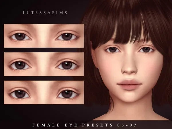 Alpha Female Eye Presets 05 07 - The Sims 4 Custom Content