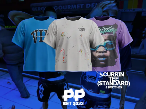 Alpha POPPIN Currin Tee Standard Version - The Sims 4 Custom Content