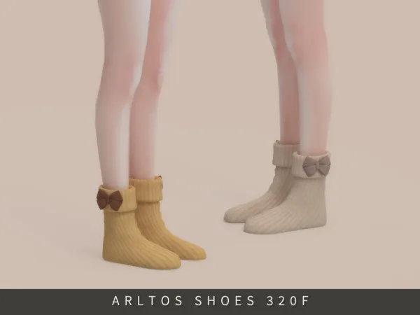 Maxis Match Socks with bows Female by Arltos - The Sims 4 Custom Content