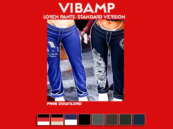 Alpha VIBAMP Loren Pants Standard Version - The Sims 4 Custom Content