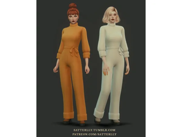 Maxis Match Jumpsuit Yuki by satterlly - The Sims 4 Custom Content