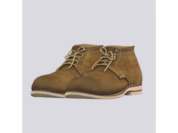 Alpha [Noru] am Suede Boots 01 - The Sims 4 Custom Content
