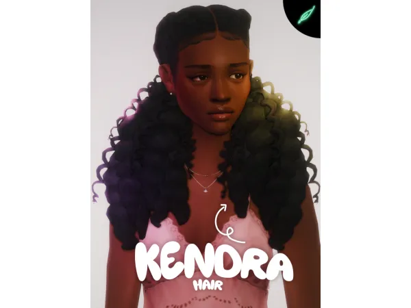 Maxis Match kendra hair by thatonegreenleaf - The Sims 4 Custom Content