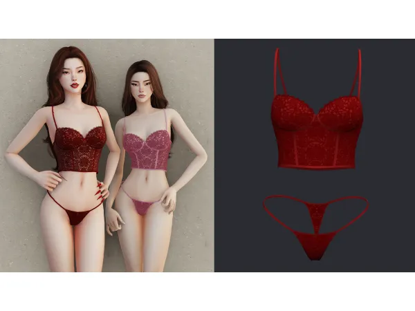 Alpha Liz (Lingerie) by Beto - The Sims 4 Custom Content