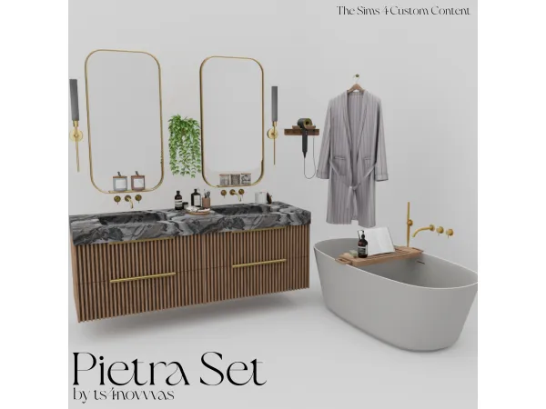 Alpha PIETRA SET by ts4novvvas - The Sims 4 custom content