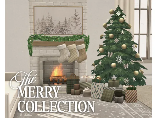 Maxis Match The MERRY Collection by LIJOUE - The Sims 4 Custom Content
