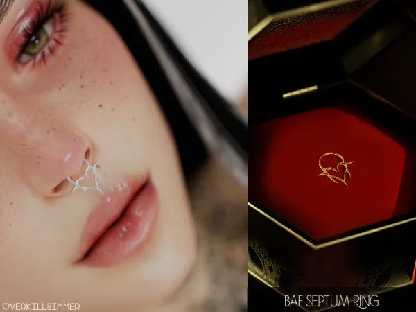 Mix BAF septum ring - The Sims 4 Custom Content