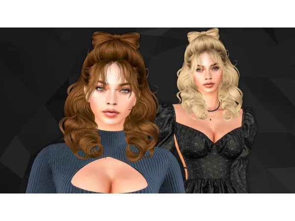Alpha Ajisai Hairstyle by Newsea - The Sims 4 Custom Content