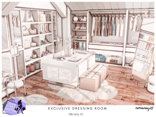 Alpha Exclusive Dressing Room - The Sims 4 Custom Content