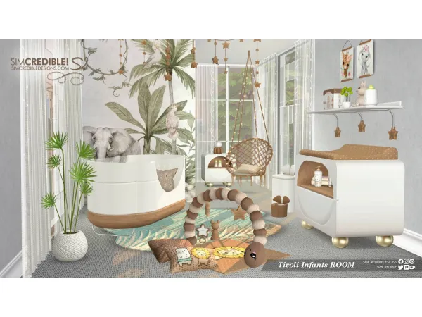 Mix Tivoli Infants Room by SIMcredible - The Sims 4 Custom Content