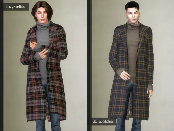 Alpha Male coat set 3 - The Sims 4 Custom Content