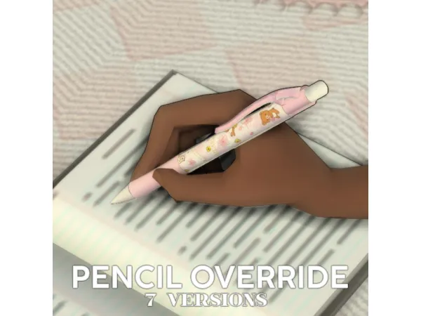 Maxis Match gloomiee] Pencil Overrides - The Sims 4 Custom Content