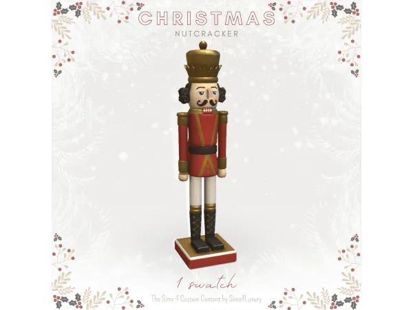 Mix Christmas 2023 Nut Cracker by Sims4Luxury - The Sims 4 Custom Content