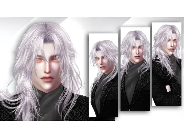 Alpha JARVIS HAIRSTYLE by Vivian Dang - The Sims 4 Custom Content