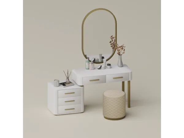 Mix White Vanity Set by SnootySims - The Sims 4 Custom Content