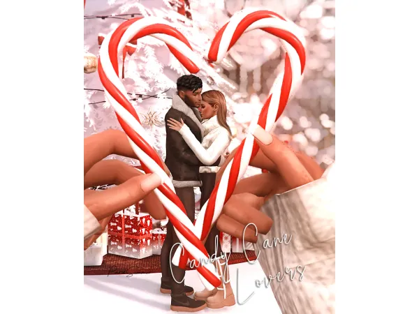 Mix Candy Cane Lovers by ParisSimmer - The Sims 4 Custom Content