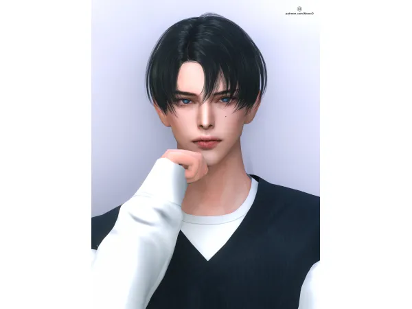 Alpha MoooD Hair N111 by MoooD - The Sims 4 Custom Content