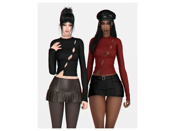Alpha Faded Set by backtrackcc - The Sims 4 Custom Content