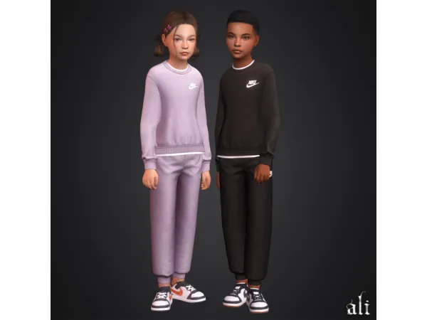 Mix NIKE outfit (child) by AliS4cc - The Sims 4 Custom Content