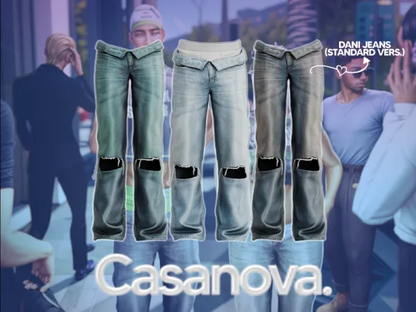 Alpha Casanova Dani Jeans (Standard Version) - The Sims 4 Custom Content