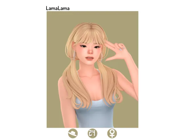 Maxis Match Hair_Madlyn - The Sims 4 Custom Content