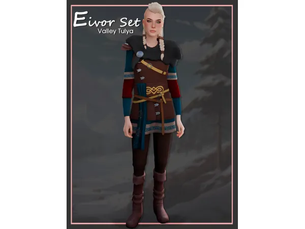 (The Sims 4) Eivor Set by HelenaVtulya