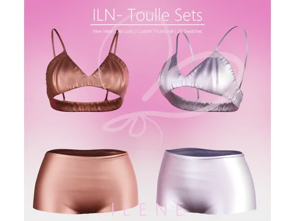 Mix ILN Toulle Set by ilenes4 - The Sims 4 Custom Content