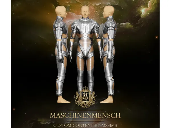 Alpha MASCHINENMENSCH MALE COSTUME by Mssims4 - The Sims 4 Custom Content