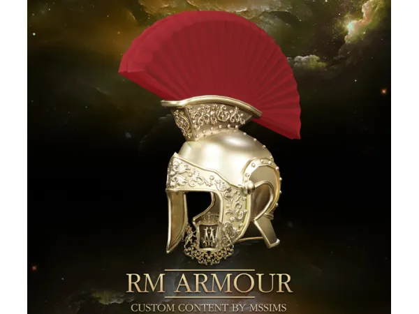 Alpha RM ARMOUR HELMET by MSSIMS - The Sims 4 Custom Content