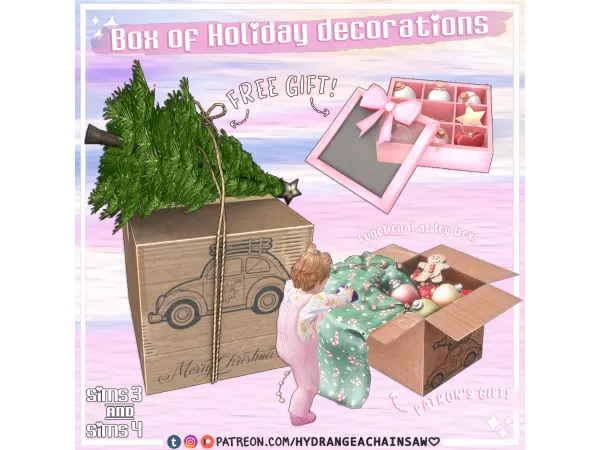 Mix Day 1 Advent Calendar Gift by hydrangeachainsaw - The Sims 4 Custom Content