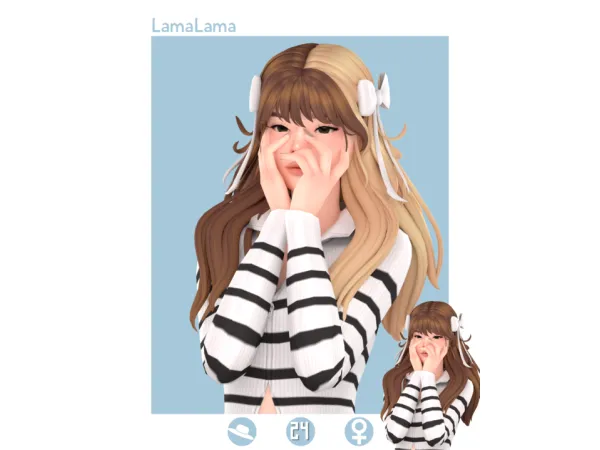 Maxis Match Hair Liz - The Sims 4 Custom Content