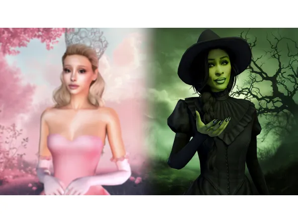 Alpha ELPHABA (INSPIRED SIM) by jolea - The Sims 4 Custom Content