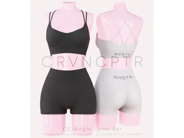 Alpha Nvgtn Sport Set - The Sims 4 Custom Content