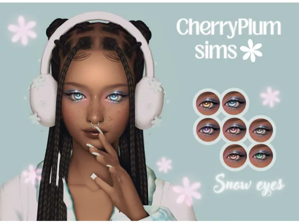 Maxis Match Snow eyes by CherryPlumSims - The Sims 4 Custom Content