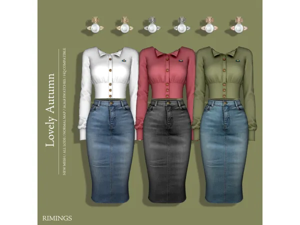 Alpha [RIMINGS] Lovely Autumn - The Sims 4 Custom Content