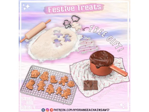 Mix Day 4 Advent Calendar Gift by hydrangeachainsaw - The Sims 4 Custom Content