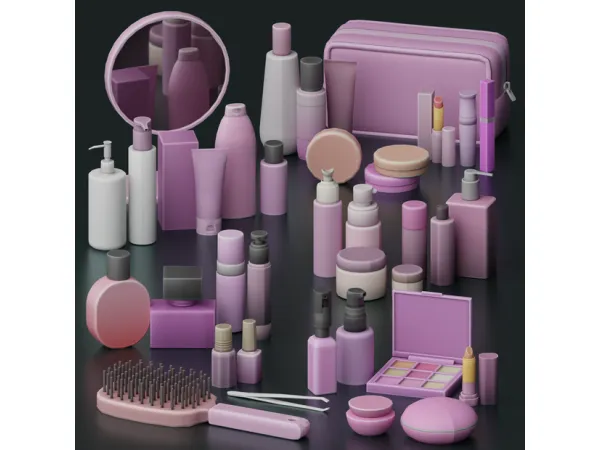 Maxis Match Beauty Vibes Clutter Set by SnootySims - The Sims 4 Custom Content