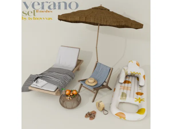 Alpha VERANO SET [novvvas] - The Sims 4 Custom Content