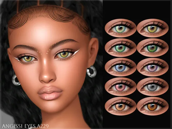Mix EYES A229 by ANGISSI - The Sims 4 Custom Content