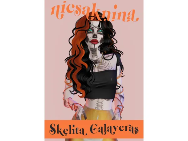 Maxis Match Skelita Calaveras (MH) Downloadable sim by nicsaknina - The Sims 4 Custom Content