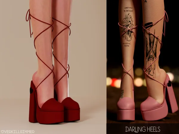 Mix Darling heels - The Sims 4 Custom Content
