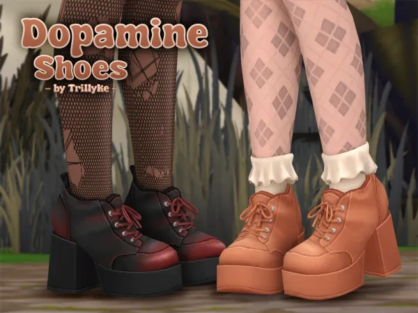 Maxis Match Dopamine Shoes by trillyke - The Sims 4 Custom Content