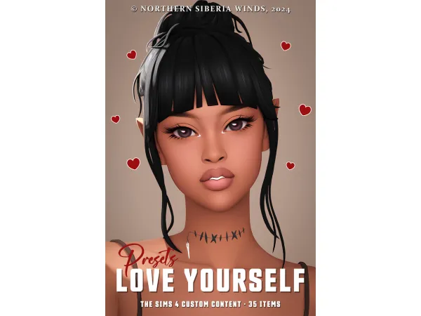 Mix LOVE YOURSELF PRESETS COLLECTION by northernsiberiawinds - The Sims 4 Custom Content