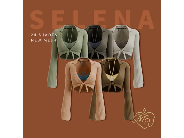 Maxis Match Selena Top by MissValentine - The Sims 4 Custom Content