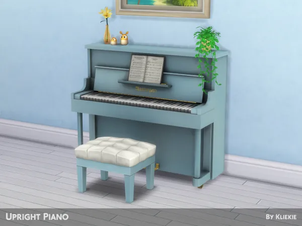 Maxis Match Upright Piano by Kliekie - The Sims 4 Custom Content