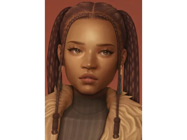 Maxis Match genesis braids by dogsill - The Sims 4 Custom Content