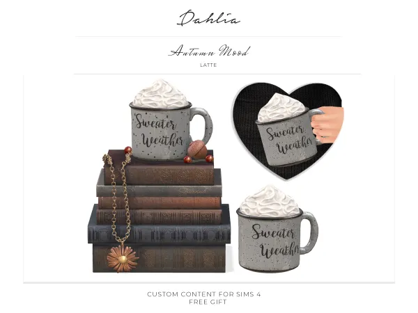 dahlia autumn mood latte (gift)