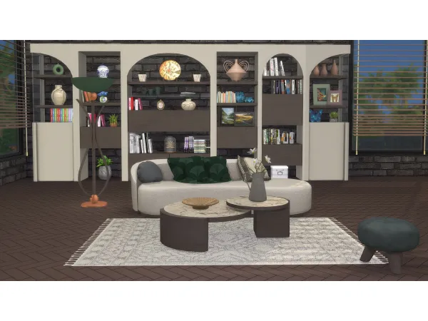 Alpha MINIMAL LIVING ROOM by Nemesis - The Sims 4 Custom Content