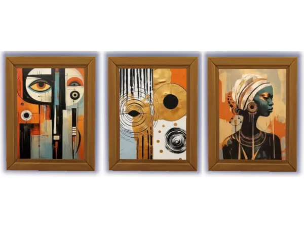 Modern African Bohemian art set by midnightpixie85
